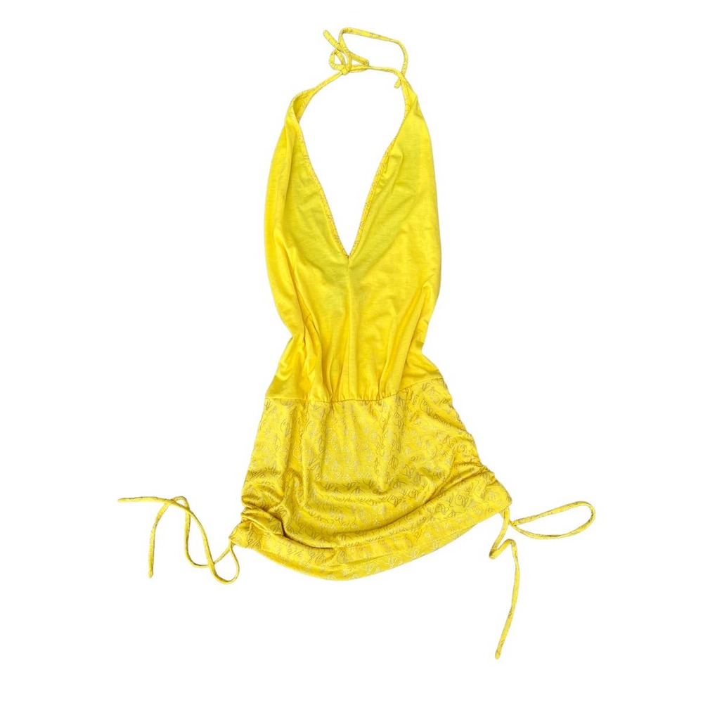 Rare Baby Phat yellow halter dress